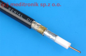 Kabel koncentryczny RG6/U, 75ohm, 18AWG, drut, FRNC 500m