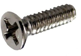 Screw, steel, (L) 18 mm, black, 1594MS100
