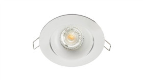 Oprawa Napoli Okrągła Biała Odlew Aluminium