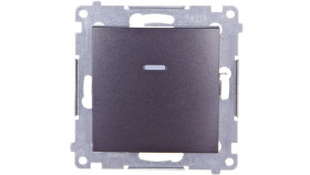 Simon 54 Przycisk Pojedynczy Z Podświetleniem Antracyt Dp1al.01/48