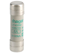 Wkładka bezpiecznikowa cylindryczna CH-14 14x51mm aM 8A 500VAC LF408M HAGER