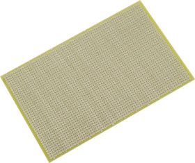 Circuit board, 100 x 160 mm, pitch 2.54 mm, double-sided, FR4 epoxy, Cu 35 µm, BYB-3-11H6005