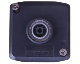 Kaseta sterownicza 1-otworowa przyciskiem zielony 1Z IP65 szara XALD102