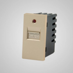 TouchMe Moduł 1/2 gniazdo USB złote TM901G