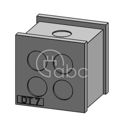 Moduł uszczelniający KT-DT mały, KT-DT 7, z otworami 4x1-6 mm, 41550