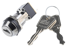 Wyłącznik kluczykowy, DPDT, 4 A @ 250 V ac 2-Way, -25 → +85°C