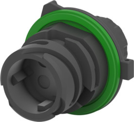 Plug, unequipped, 4 pole, straight, 4 rows, black, 1-967402-2