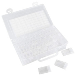 Organizer do przechowywania - 64 pojemniczki - Pudełko zamykane