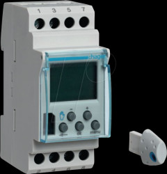 EG103V Weekly timer, 1 changeover contact, 16 A, 2 PLE, 12/24 V, digita