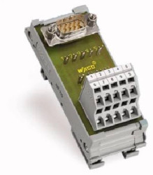 Moduł przejściowy ze złączem męskim D-Sub 9-torowy 289-720 /1szt./