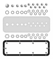 Płyta dławicowa WSA z kołnierzem do typu D, 14 wejść
