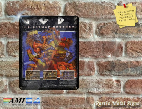 Gods Advert - Amiga Video Game Artwork on Rustic - Metal Sign