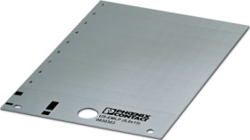 PVC device marker, (L x W) 14.9 x 8.7 mm, silver, carrier card with 88 pcs, 0830317