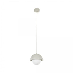 Lampa wisząca BONO beżowa w skandynawskim stylu, szklany klosz na G9 10205 TK Lighting