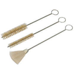 Sealey BSGC/3 Spray Gun Cleaning Brush Set 3pc