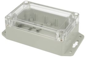 Obudowa; uniwersalna; Z128UJp TM; ABS / poliwęglan; 105mm; 70mm; 40mm; jasnoszary; przezroczysta pokrywa; uchwyty montażowe; z t