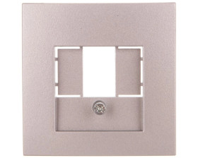 Berker B.1/B.3/B.7 Glas Element centralny do gniazda TAE i głośnikowego aluminium 10331404