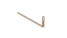 Uchwyt Pod Dachówkę L-450Mm H-100Mm Miedziany Z Zaczepem 10.4.1/Z Cu /91002903/