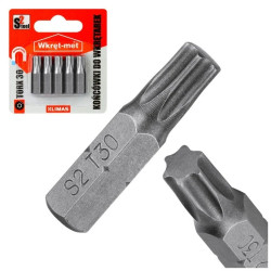 Końcówki do wkrętarki S2 TORX TX 30x25mm 5szt.