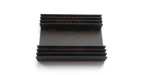 Heatsink - undrilled 100 x 65mm black anodised (40-149-7) - RS Components