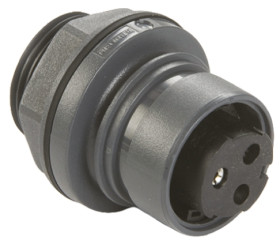Złącze wielostykowe przemysłowe 3-pinowe Montaż przedni Gniazdo Bulgin