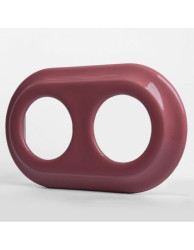 CERAMICZNA RAMKA DWUKROTNA PASTELOWA ŁOSOSIOWA 2PF02PŁ