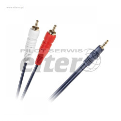 Kabel Jack AUX 3,5mm - 2xRCA cinch 10m 4mm nieb.