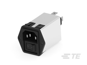 Filtr wejściowy złącza IEC 6A TE Connectivity Zatrzask