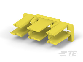 Obudowa do konektorów zaciskanych Gniazdo 6-pinowe Żółty 12.9mm
