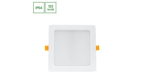 Dure 3 Downlight 18W Cw 230V 110St Ip54 Ik06 170X170x34 Biały Kwadratowa...
