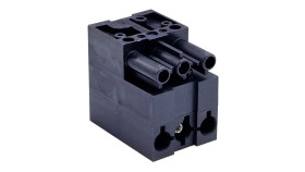 Blok Rozdzielczy Wtykowy Bcs-3/D3s-N (1 Wejście/3Wyjścia 3-Polowy Czarny)