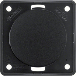 Integro Flow Zaślepka z płytką nośną czarny połysk 945162510