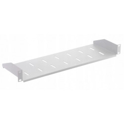 Półka stała do szafy RACK 19" 2U 220mm szara