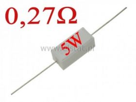 Rezystor cermetowy 0,27 Ohm 5W