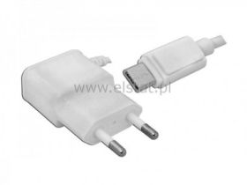 Ład. sieciowa USB micro typu C; 2.1A, biała