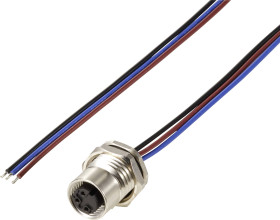 TRU COMPONENTS TC-12833056 Gniazdo montażowe czujnika/aktuatora, piny: 3, 0.5 m, 1 szt.