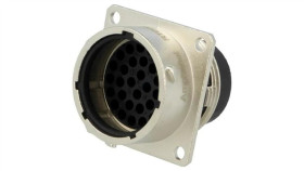 Rt0w018-32Pnh Złącze Okrągłe Gniazdo Kołnierz (4 Otwory),Na Panel 32Pin