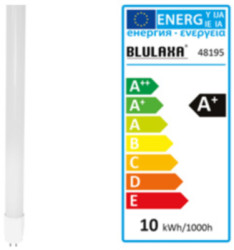 LED lamp, G13, 10 W, 950 lm, 240 V (AC), 4000 K, 300 °, dull, white, A+, 48195