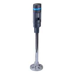 LD6A-1PZQB-S Blue Stack Light LED Tower with Sounder & Flasher Pole Mount 24VAC/DC IDEC