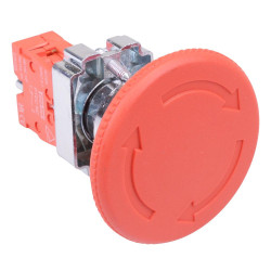 Techna PtecMetMushT60 60mm Emergency Stop Button Switch 10A 1NC