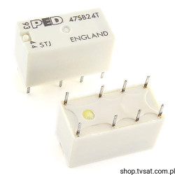 47SB24T Relay 24VDC 2A 1kOhm THT PED