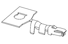 Zacisk zagniatany Żeński Molex 32AWG Obudowa obciskana Pico-Lock o rozstawie 1,50 mm 504051