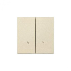 Simon 55 Klawisz podwójny z piktogramami schody do: SW6/2WM Szampański mat TKW6/2/144