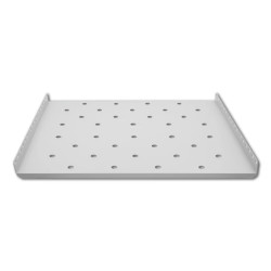 Qoltec Półka do szafy RACK stała 490*433 Szara