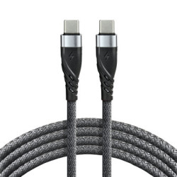 Kabel przewód USB-C PD 100cm everActive CBB-1PDG Power Delivery 2.0 z obsługą szybkiego ładowania 3A/20V 60W