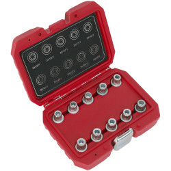 Sealey SX208 Locking Wheel Nut Key Set 10pc - BMW &amp; Mini
