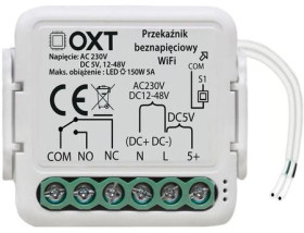 Moduł OXT mini przekaźnik beznapięciowy AC 230V DC 5V 12-48V WiFi TUYA