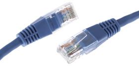 Kabel Ethernet Cat5e długość 0.5m Z zakończeniem Decelect PVC