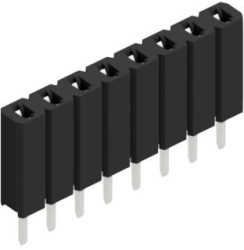 Socket header, 8 pole, pitch 2.54 mm, straight, 10025425