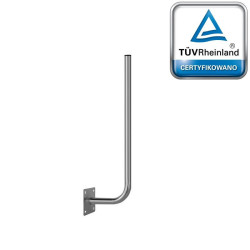 Uchwyt ant. ścienny USC-38/300/ 1100-(H) fi38mm dł.:30cm wys.:110cm CORAB murowy